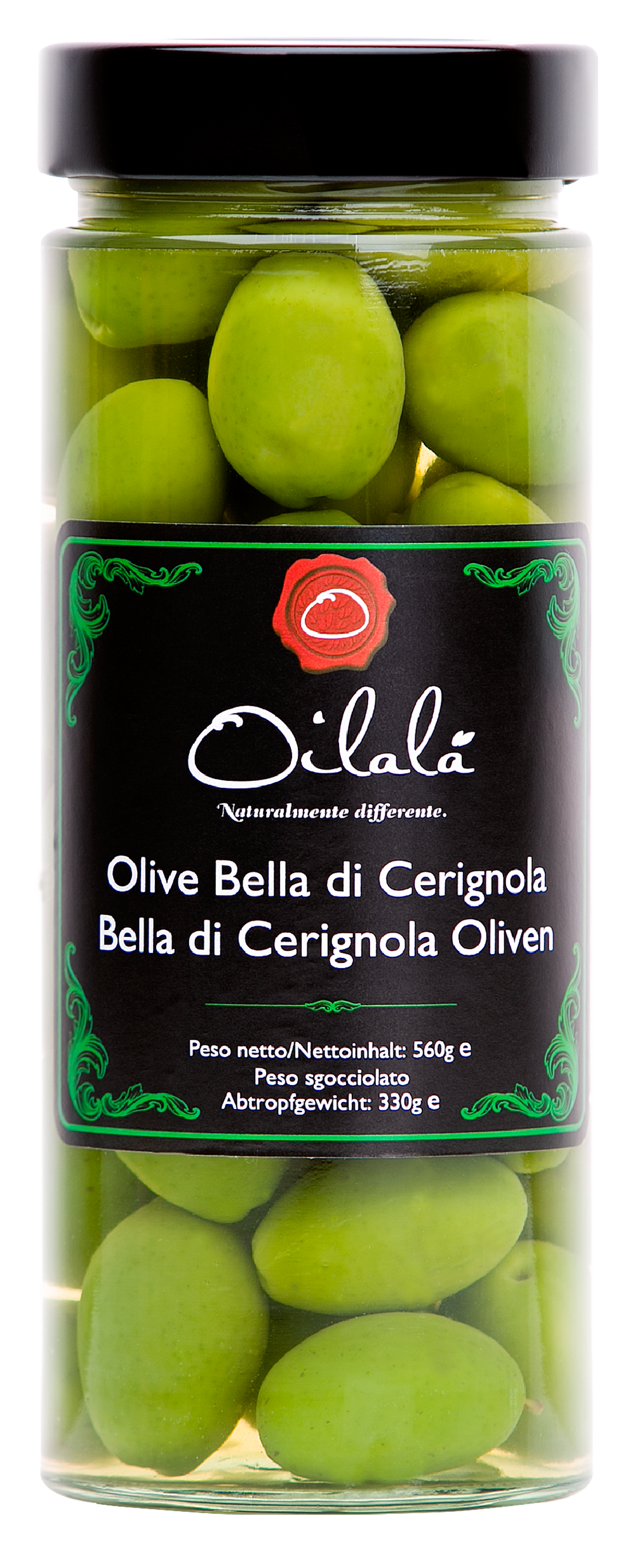 Green Bella di Cerignola Olives (560 grams)